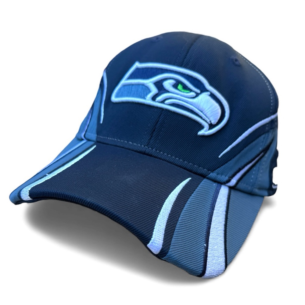 Seattle Seahawks Reebok Flexfit hat NFL Y2K Superbowl Champs